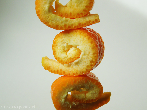 Fresh orange spirals